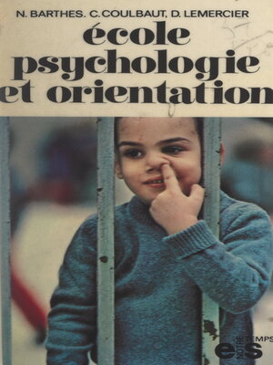 cover image of École, psychologie et orientation